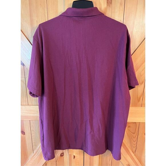 Lands End Golf Polo Shirt Mens 2XL XXL Burgundy (1961) - Picture 4 of 4